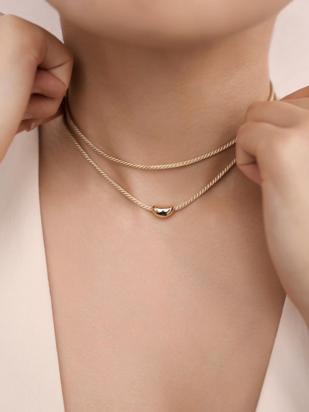 Giving Confidence Gold Multi-Strand Rope Necklaces - Picture 2 of 6